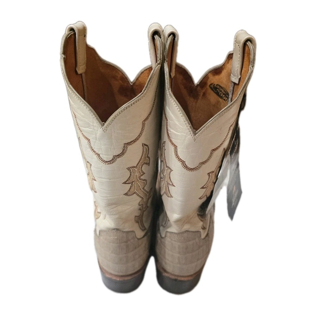 NWT Lucchese Womens Tan Boots SZ 7 Sable Belly Calf Wheat Goat Leather RTL $850 - Picture 5 of 16